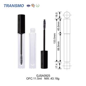 Flacon carré en verre pour sérum cils, flacon de mascara en verre personnalisable avec brosse, tube de mascara carré en verre 10ml - Product Image 2