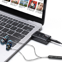 Tarjeta de Sonido USB Bajeal Plug and Play 7.1 Canales, Sonido Virtual 3D, Entrada de Micrófono, Salida de Altavoz de 3.5mm, Sonido Externo para Computadora