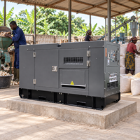 Générateur diesel silencieux Ricardo 20 kW 30 kW triphasé 50 Hz/60 Hz avec ATS, coffret insonorisé, ensemble de production d'énergie à commande intelligente