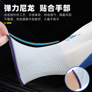 Guantes de Trabajo de Nitrilo con Textura Completa, Antideslizantes y Resistentes al Desgaste para Obras de Construcción, Uso General - Product Image 3