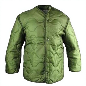 Chaqueta Táctica Verde Uniforme, Lisa, con Botones, Cálida para Invierno, Servicio OEM, Poliéster/Nailon - Product Image 3