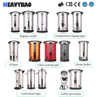 Chauffe-eau commercial à paroi simple Heavybao, cafetière électrique, chauffe-lait, vin, chauffe-eau en acier inoxydable