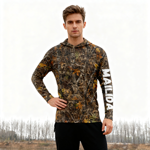 Ngoài Trời Thoáng Khí Mặt Trời Bảo Vệ Săn Bắn Hoodie Nhanh Chóng Khô Mens Ngụy Trang Dài Tay Áo Săn Bắn Hoodie Hiệu Suất Câu Cá Áo Sơ Mi - Product Image 1