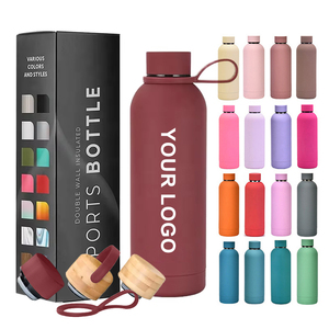 Bouteille isotherme en acier inoxydable personnalisée avec logo, 500 ml, pour boissons chaudes et froides, avec poignée, idéale pour les voyages - Product Image 1