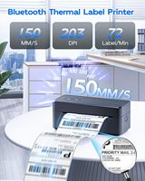 Impresora de Etiquetas de Envío Phomemo 2410 4x6, Impresora Térmica de Alta Velocidad de 150 mm/s para Shopify AMZ UPS, Generador de Códigos de Barras