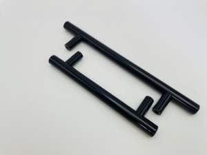 ダークオイルこすりブロンズスチール家具ハンドル & キャビネットノブ-モダンキッチン & ベッドルームバープル調整可能なデザイン - Product Image 3