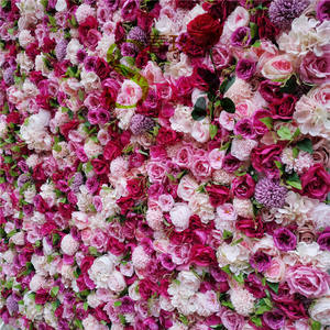 Flores artificiales de seda para decoración de boda, Hortensia con rosa para pared, SPR, buen precio - Product Image 3