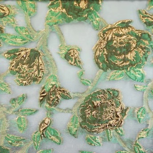 2025 populaire nouvelle mode luxe français 3D fleur Jacquard brocart damassé Organza tissu pour ladys robe vêtements - Product Image 5