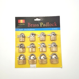 Candado Pequeño Samhoo de Latón Antirrobo, Color Personalizado, Impermeable, Resistente al Óxido, con 3 Llaves, Venta al por Mayor de Fábrica <span class=keywords><strong>China</strong></span>, Modelo NO106 - Product Image 3