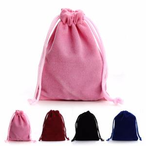 Bolsa de Terciopelo de 5*7cm 7*9cm 8*10cm con Logotipo Personalizado al por Mayor, 11 Colores, Bolsa de Regalo, Embalaje de Joyería, Bolsa con Cordón - Product Image 2