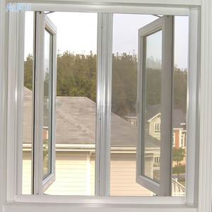 Ventanas Corredizas Oscilobatientes de Perfiles de Aluminio Personalizadas, Ventanas Corredizas Antirrobo de Doble Capa de Vidrio Templado para Uso Doméstico - Product Image 5