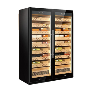 Raching SD800 Cigarros grandes de doble puerta Capacidad Estantes de cedro español Humidores de gabinete de cigarros 3000-3200 Cigarros - Product Image 1