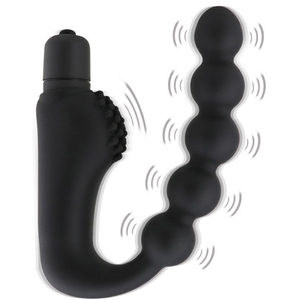 Tapón Anal Negro al por Mayor con Diseño de Cuentas para Estimulación Adulta - Product Image 4