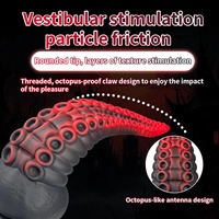 Vibromasseur Dildo Tentacule de Pieuvre, Simulation Point G Féminin, Monstre Fantastique, Dildo Épais, Plug Anal, Produits pour Adultes