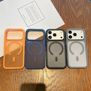 Funda Magnética Transparente de Acrílico UV Simple Zero Sense, con Carga Inalámbrica, a Prueba de Golpes, para 17/16/15/14/13/12 Pro Max - Product Image 1