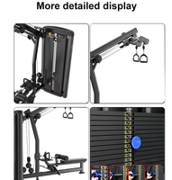 Machine de tirage vertical avec barre à poignée large, coussin de cuisse réglable, équipement de musculation du haut du dos pour salle de sport commerciale