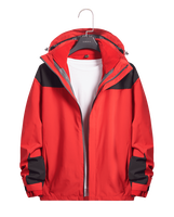 Veste réversible unisexe 3 en 1 de haute qualité, grande taille, coupe slim, chaude, imperméable et coupe-vent, manteau fonctionnel d'extérieur à capuche