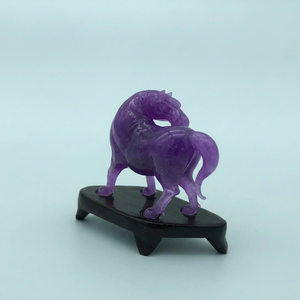 Sculpture de cheval en verre vert faite à la main, décoration de table, design traditionnel, décoration de salon, 1 pièce - Product Image 4