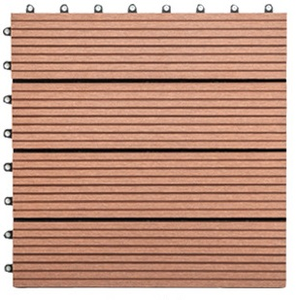 Gạch Nhựa Tự Làm Sàn WPC Bên Ngoài Dễ Lắp Đặt Gạch Lát Sàn Tự Làm Wpc Ngoài Trời Lồng Vào Nhau Cho Ngoài Trời - Product Image 5