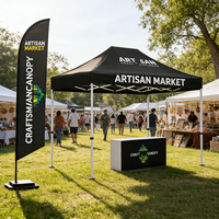 Carpa de Exhibición Comercial de Grado Profesional, Resistente, Personalizable con Marca, para Ferias Comerciales, Eventos al Aire Libre y Marketing