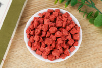 Tranches de fraises lyophilisées en vrac, 1 kg, fraises coupées en dés