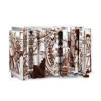 Boca Do Lobo Heritage Sepia Buffet Vitrine Artistique De Luxe Roman Peint À La Main Entrée De Stockage pour Meubles De Maison