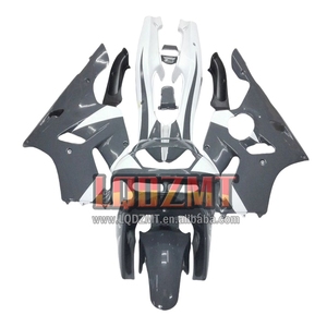 Kit de Carrocería para <span class=keywords><strong>Kawasaki</strong></span> Ninja, Carenado para Modelos ZX 6R, 636, 35LQ.11, <span class=keywords><strong>ZX6R</strong></span>, Gris, Blanco, 94, <span class=keywords><strong>95</strong></span>, 96, 97, 600CC, ZX636, 1994, 1995, 1996, 1997 - Product Image 1