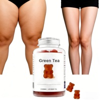 Compléments alimentaires en bonbons gélifiés à l'extrait de thé vert matcha chinois, favorisant la perte de poids, stimulant l'énergie, brûleur de graisse, soutien immunitaire naturel, de la marque State-owned Capital Slimming