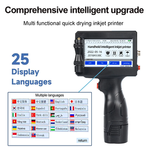 迷你手持喷墨打印机智能Tij打码机纸箱塑料金属袋瓶标志有效期可更换墨水 - Product Image 4