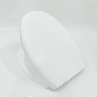 Couvercle de siège de toilette rond en plastique à fermeture douce en forme de O, modèle Hebei Modern European, à dégagement rapide, pour usage hôtelier