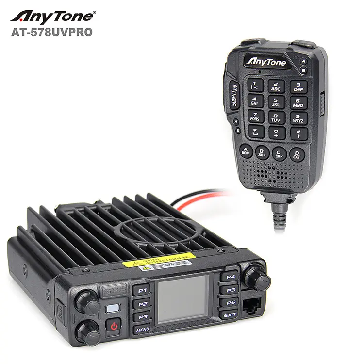 Anytone 578UV PRO Двухдиапазонная Мобильная рация GMRS мобильный радиоприемник мобильный 144/430 МГц Любительская рация большой радиус действия