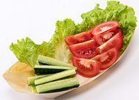 Plateau de service en bois naturel de formes variées, biodégradable et jetable, pour restaurant, bar à sushis, fête, traiteur