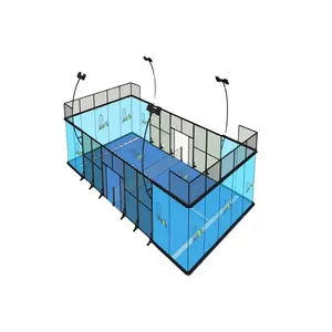 नई उत्पाद गर्म बिक्री अत्यधिक मांग कर रहे व्यक्तिगत इस्पात संरचना मानसिक फ्रेम Padel टेनिस कोर्ट