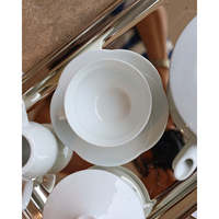Tasses à café en céramique Richard Ginori Cloud, capacité 300 ml, compatibles lave-vaisselle et micro-ondes, avec couvercle et cuillère, pour thé chaud, cadeau de mariage, manuel inclus