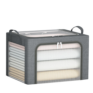 Storage <b>box</b> for <b>clothes</b>, organizer, foldable, transparent, large-capacity storage <b>box</b> for quilts, wardrobe storage magic tool - Product Image 5
