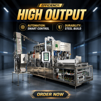 Machine entièrement automatique pour liquides (jus, lait, thé) en acier inoxydable SUS 304, écran tactile PLC, haute vitesse, équipement pour bouteilles et canettes
