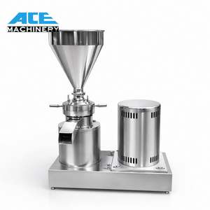 Mini moulin colloïdal industriel pour la fabrication de pâtes de graines de sésame, d'arachides et de légumes variés, machine à beurre de cacahuète, modèle DZC-85 avec moteur - Product Image 5