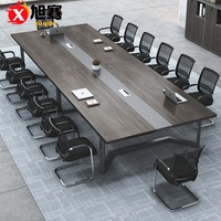 Table de conférence blanche, mobilier de bureau chinois, tables de conférence en panneaux de bois, chaises, bureau pour usage scolaire et en immeuble de bureaux