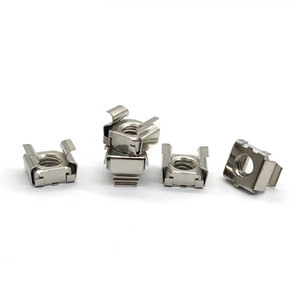 M4 M5 M6 M8 M10 <span class=keywords><strong>M12</strong></span> Écrous à <span class=keywords><strong>cage</strong></span> carrée en acier inoxydable poli 304 Écrous de château Écrous à clip - Product Image 6