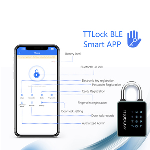 Cho eseye không thấm nước kỹ thuật số RFID Thẻ NFC cho chìa khóa thông minh kết hợp với app ttlock màu xanh răng số cảm ứng bàn phím màu xanh - Product Image 4