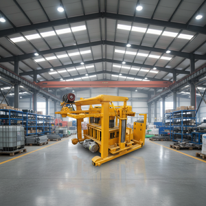 Máquina de Ladrillos Móvil Tipo QT40-3A, Máquina para Fabricar Bloques Huecos para la Construcción - Product Image 2