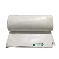 Tissu stratifié extérieur résistant au feu résistant aux intempéries de couleur blanche de bâche de PVC de taille adaptée aux besoins du client