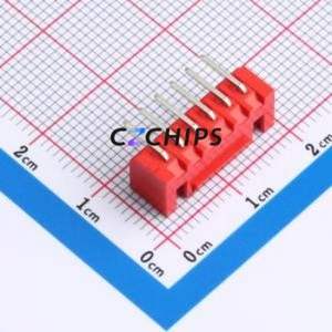 A254E1W1-2R6P12 Wire-to-Board Pin Header Bent Lead Through Hole,P=2.5mm Connector 1x6P 2.5mm Right Angle Insert XHB - Product Image 2