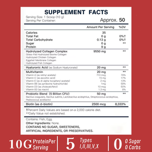 Colágeno en Polvo Directo de Fábrica con Multivitaminas 100% Natural, Promueve la Salud Intestinal y el Apoyo Inmunológico para Adultos - Product Image 2