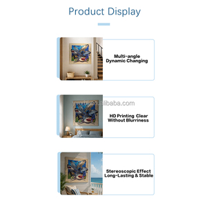 <span class=keywords><strong>Affiches</strong></span> murales 3D lenticulaires créatives à images changeantes, en plastique, paysages et animaux, pour cadeaux <span class=keywords><strong>de</strong></span> vacances et décoration intérieure - Product Image 4