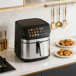 Nouvelle Arrivée 2026 Friteuse à Air Chaud Électrique Digitale Silvercrest en Acier Inoxydable 10.5L 9L avec Panier Amovible - Product Image 5
