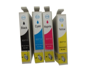 Cartouche d'encre compatible <span class=keywords><strong>T0711</strong></span>, T0712, T0713, T0714 pour imprimante <span class=keywords><strong>Epson</strong></span> - Product Image 6