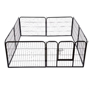 Pena bermain hewan peliharaan gaya baru pagar lari lipat logam kualitas tinggi untuk anjing kelinci anak anjing hewan kecil lainnya - Product Image 5