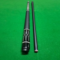 Technologie noire fibre de carbone 1/2 fendu Double Section 13mm grosse tête billard billard érable américain queue de billard en acier inoxydable