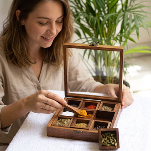 Premium Quality Eco-Friendly Wooden Spice <b>Box</b> for Spices <b>Herbs</b> Storage Leak Proof Durable Food Grade Dishwasher Safe Wholesale - Product Image 1